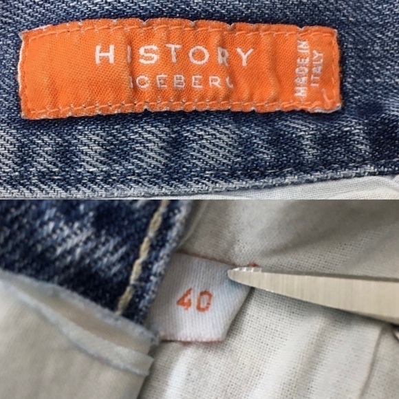 History Iceberg Jeans 90s Y2K Wile E Coyote Looney Tunes Patch Size 40 Vintage - Picture 9 of 16